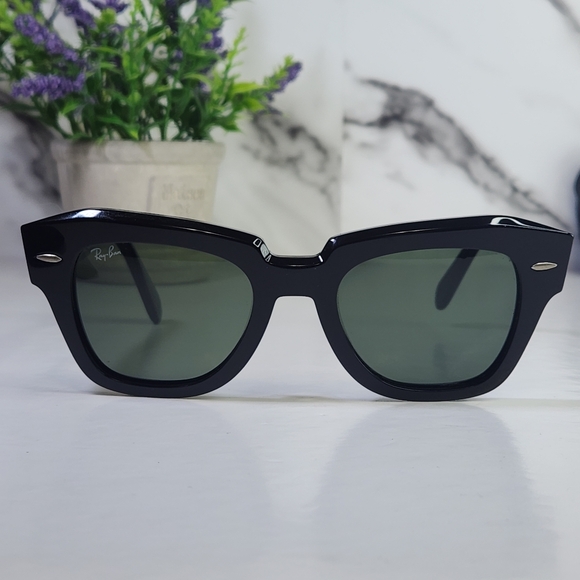 Ray-Ban Sunglasses State Street RB2186 black  49>20 - Picture 5 of 11